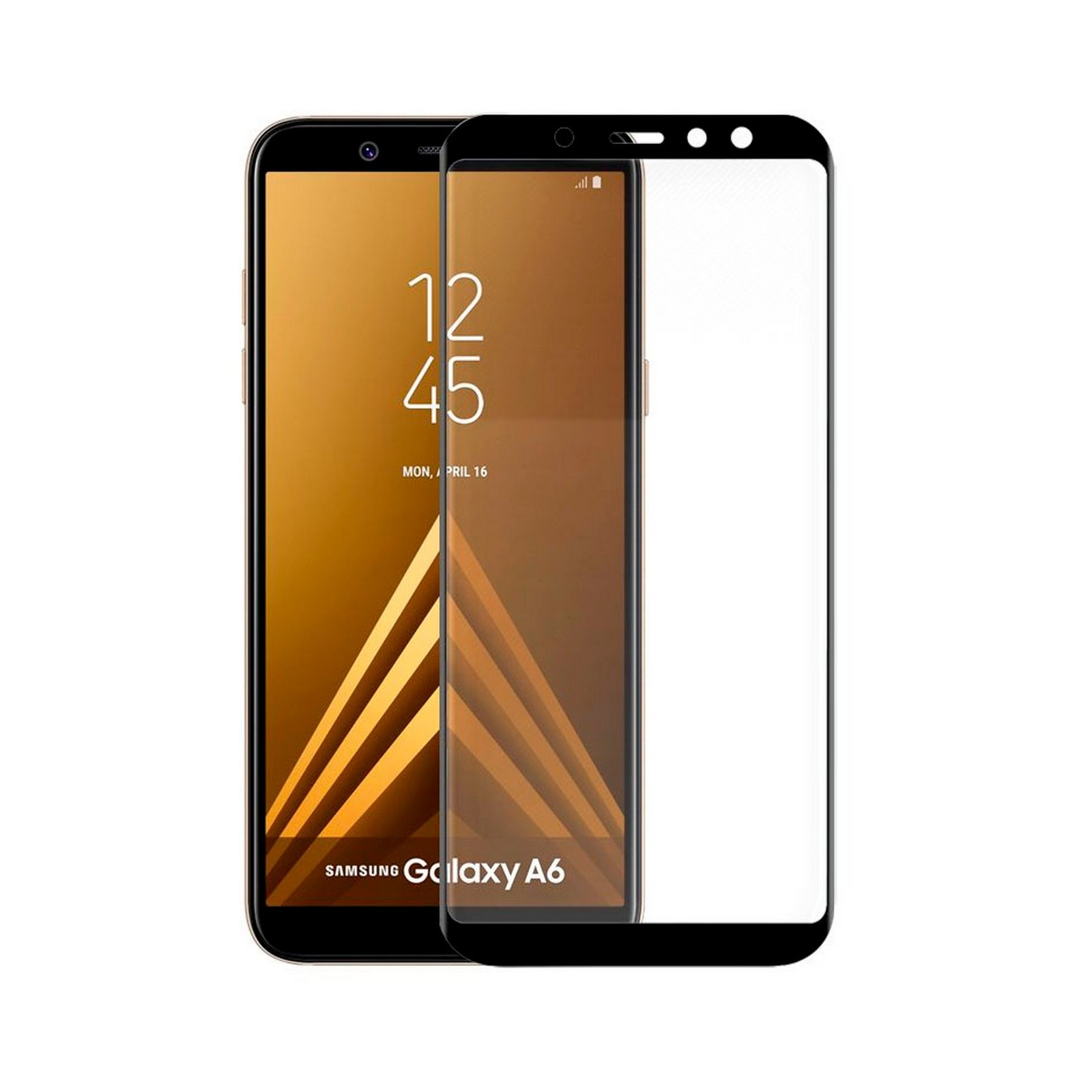 Prot.cristal temp. Samsung Galaxy A6 FULL 3D BK