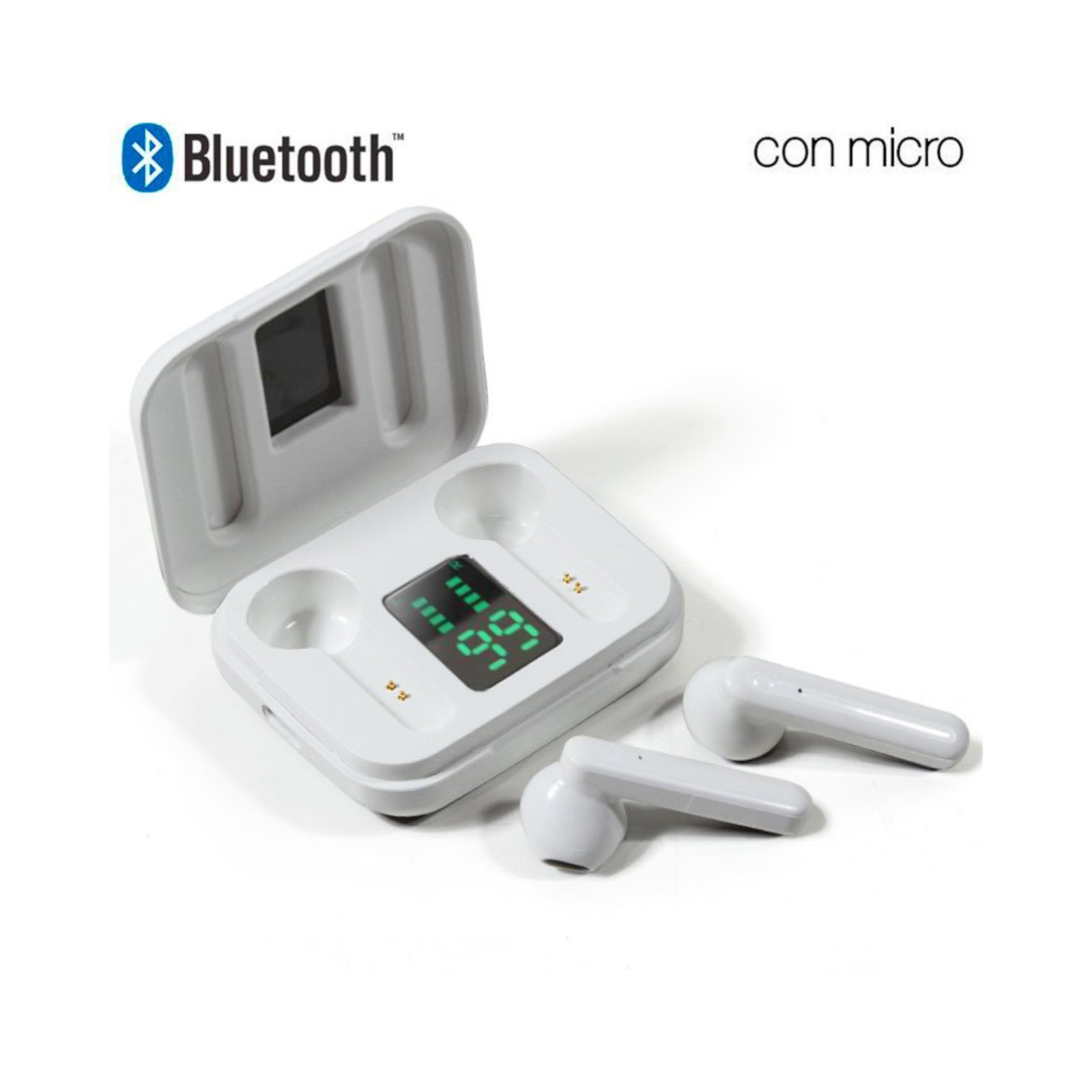 Auriculares Bluetooth Cool DualPod Style V2 Blanco