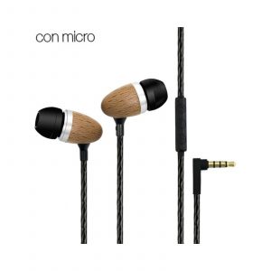 Auriculares Cool 013321 Madera Natural