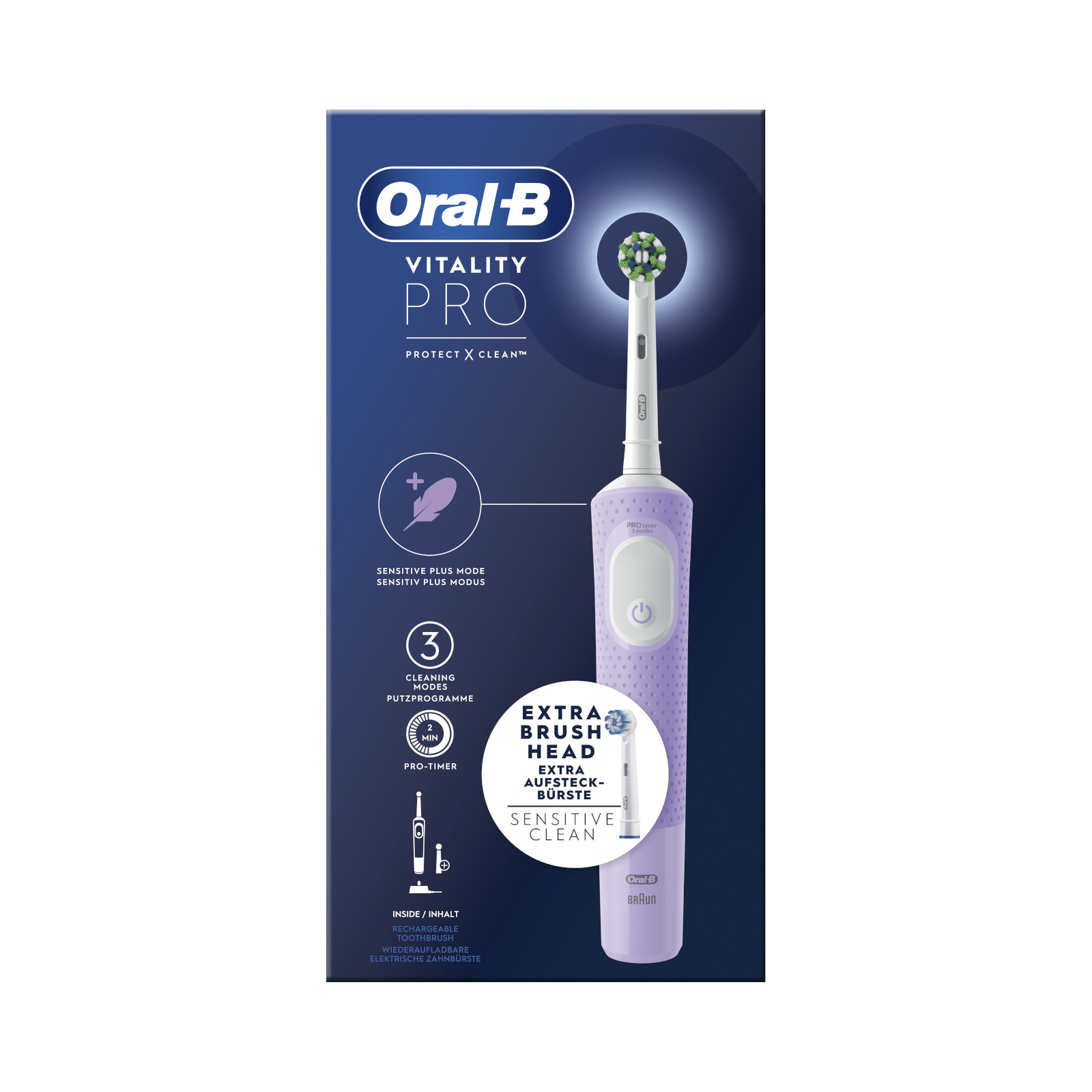 Cepillo dental Braun Oral-B Vitality Pro Morado
