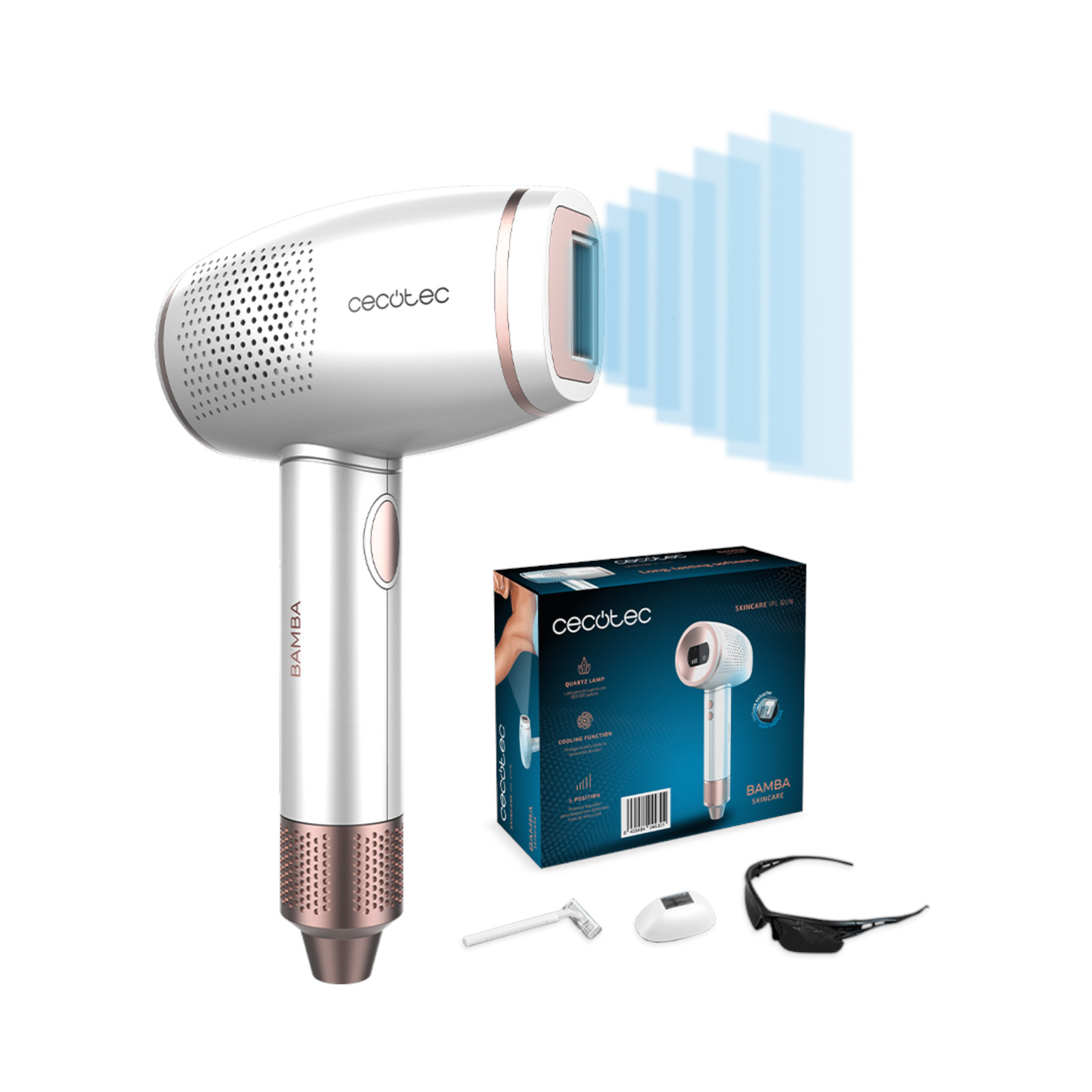 Depiladora Cecotec Bamba SkinCare IPL Gun
