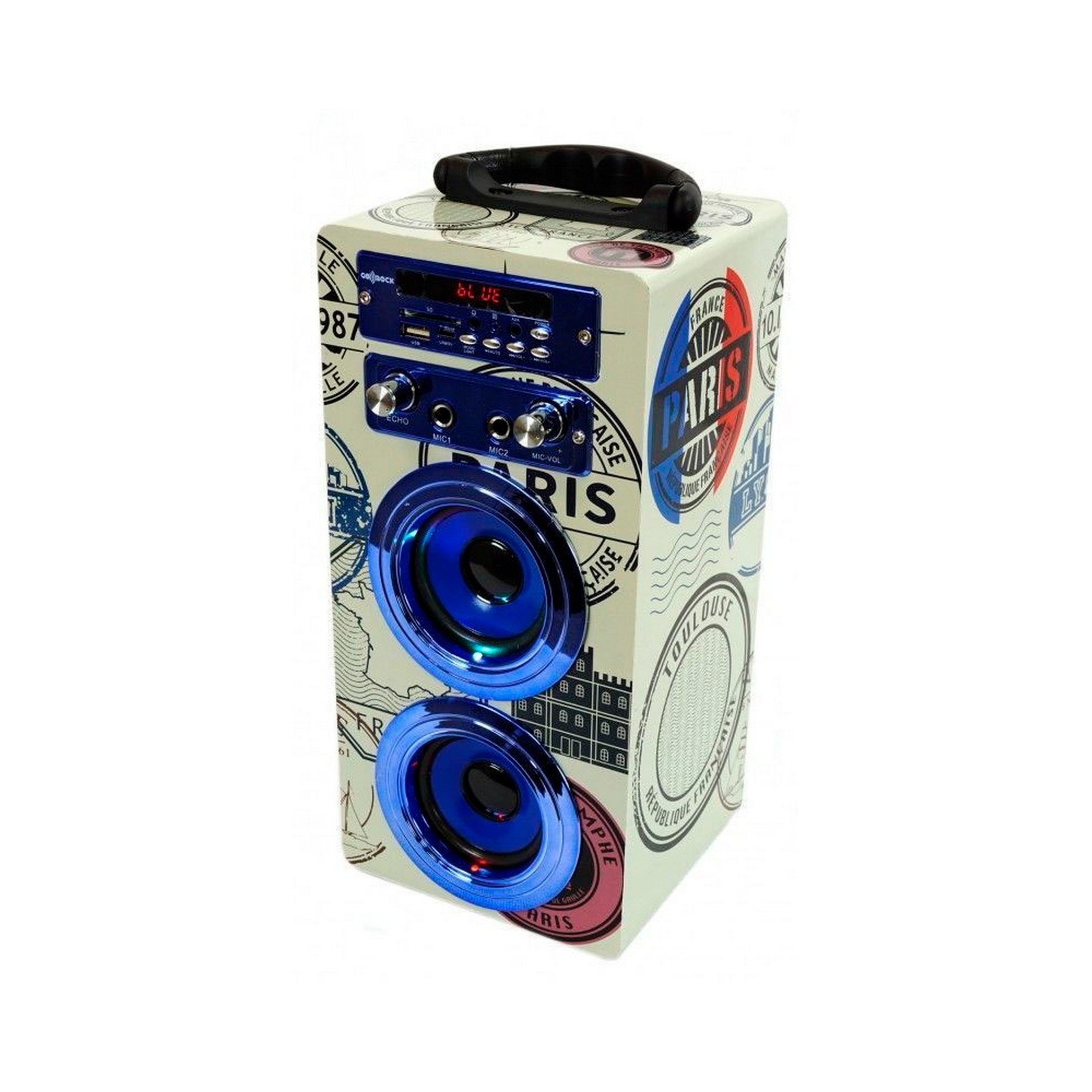 Altavoz Bluetooth Go Rock GRWSK126 Paris Azul