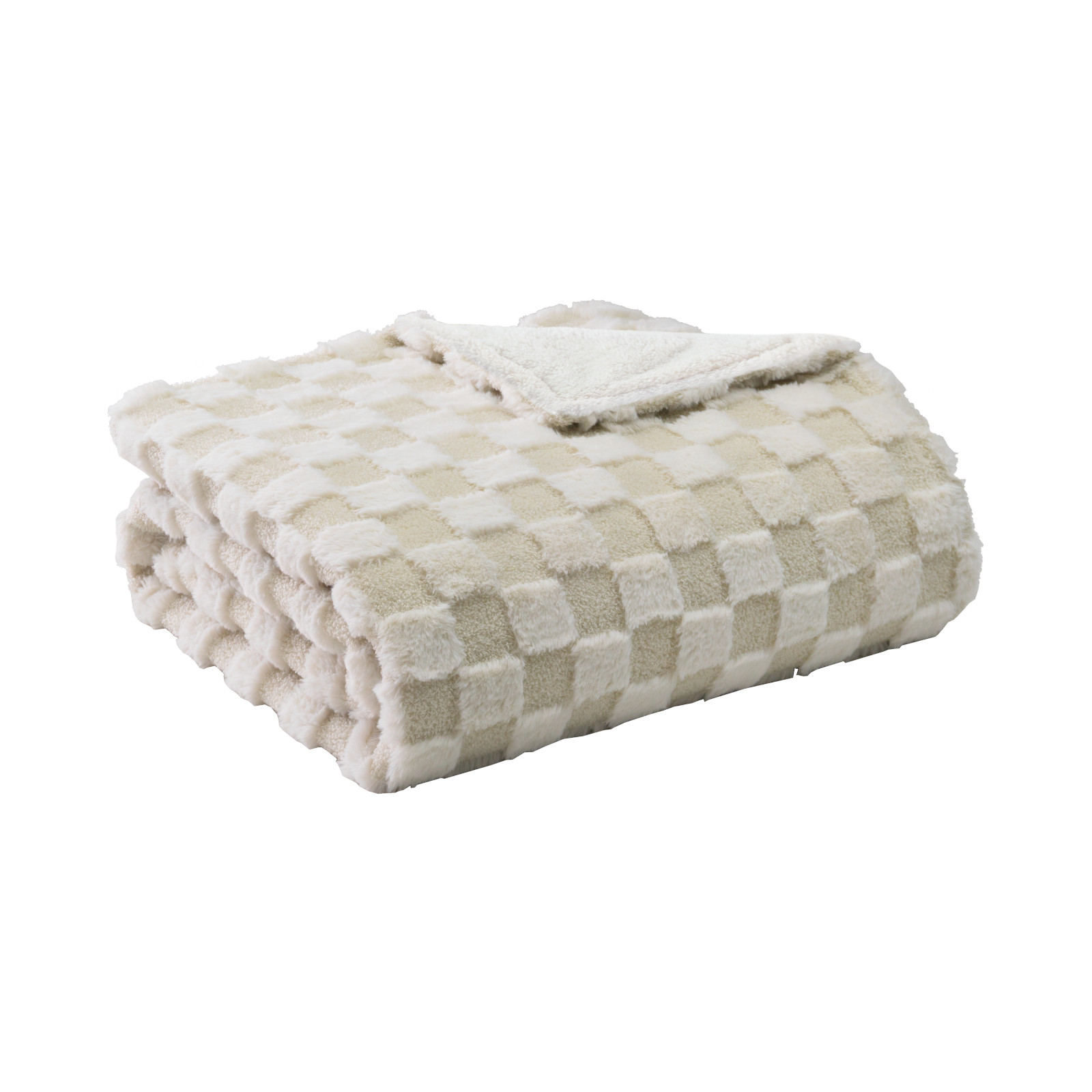 Manta Electr Fabrilamp Alcantara Beis/blanco