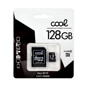 MicroSD Cool 128Gb  Clase 10 con adaptador