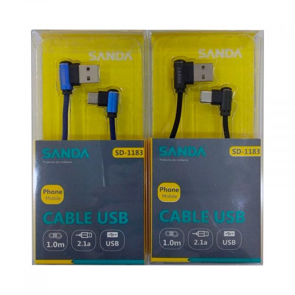 Cable USB Sanda SD1183 TYPE-C