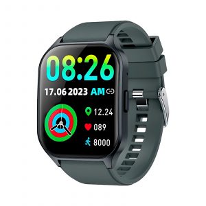 Smartwatch COOL Amoled Curved Silicona Gris Oscuro