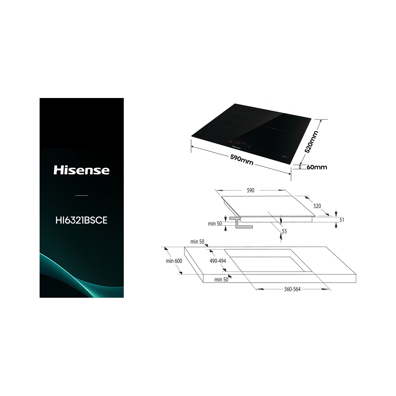 Placa Induccion Hisense HI6321BSCE - Imagen 2